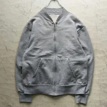 안감 기모 두께감 풀 집업 맨투맨 XL 상당 그레이 더블 페이스