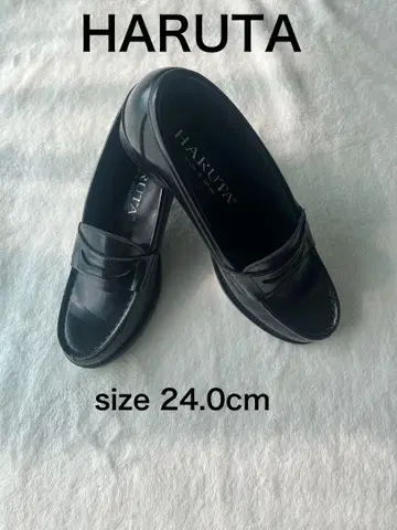 [새상품급] HARTA 로퍼 힐업 블랙 24cm