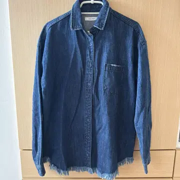 MOUSSY 데님 프린지 자켓