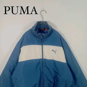 PUMA 다운 자켓 라이트 블루 나일론 자켓 M y2k