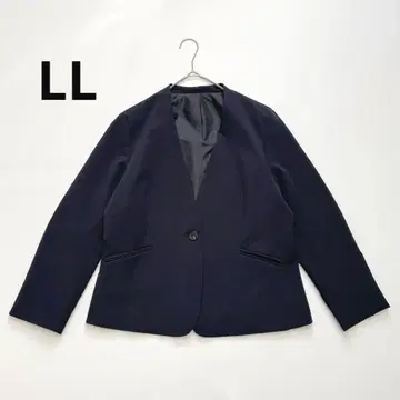 노카라 자켓 LL 네이비 안감 있음 포켓 부착