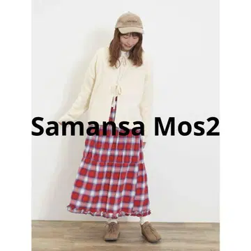 Samansa Mos2 후드 부착 리본 가디건