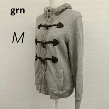 후디 grn 더플 버튼 후드티 맨투맨 그레이 [ M ] H10049