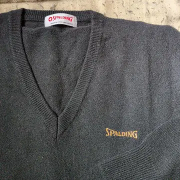 SPALDING 그레이 V넥 스웨터 L