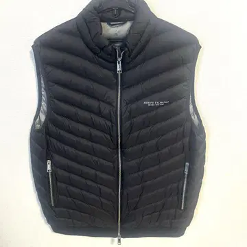 ARMANI EXCHANGE 블랙 다운 베스트 L 사이즈