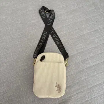 U.S. POLO ASSN. 코듀로이 숄더백