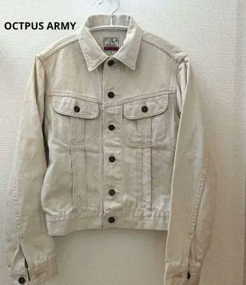OCTPUS ARMY 데님 자켓 아이보리
