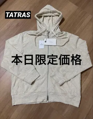 TATRAS 타트라스 sea green 페이즐리 무늬 후드티