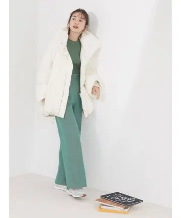 [ 미사용 새상품 ] emmi 샴브레이 멜톤 팬츠