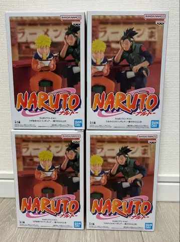 NARUTO 우즈마키 나루토 이타치 피규어 이치라쿠에서의 한때 4체 세트