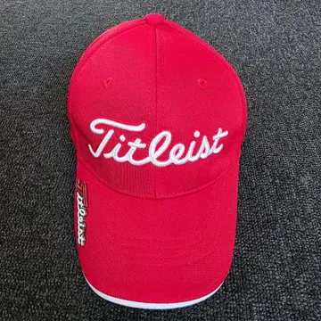 Titleist 캡 FJ 로고 레드 로고 플레이트