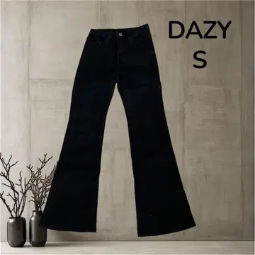DAZY 여성용 데님 팬츠 부츠컷 S 블랙 데님