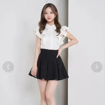 Darich 다리치 더블 프릴 슬리브 블라우스