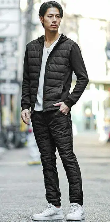 Beno 다운 저리 후드티, 팬츠 셋업
