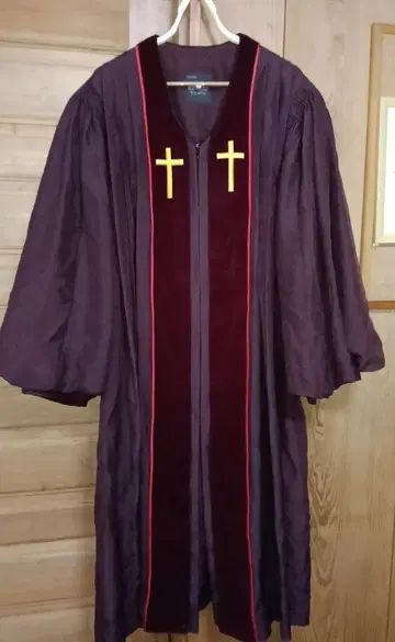 목사 예식용 로브 가운 2벌 교회 결혼식 기독교