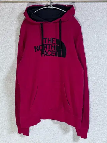 THE NORTH FACE 빅 로고 후디 후드티 빨간색 속기모