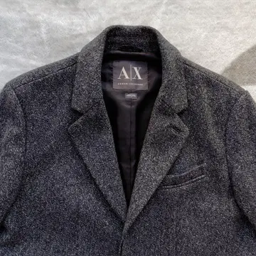 Armani Exchange 다크 그레이 체스터 코트 L/6