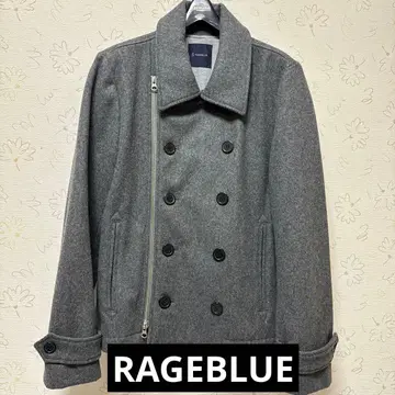 레이지블루 RAGEBLUE 그레이 더블 버튼 자켓 코트 새상품급 남성용