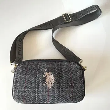 U.S. POLO ASSN. 해리스 트위드 숄더백