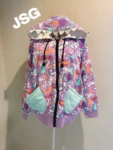 JSG 컬러풀 상어 후드티