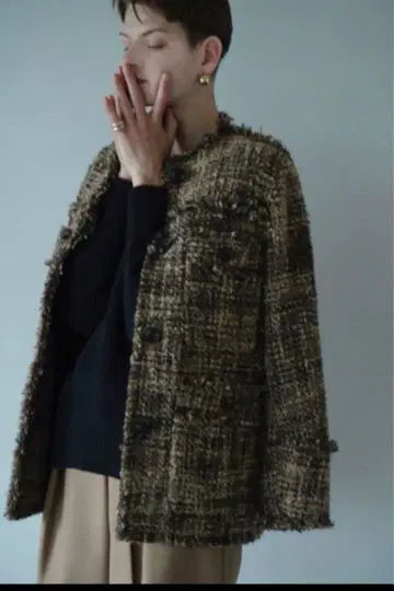 CLANE NO COLOR TWEED JACKET