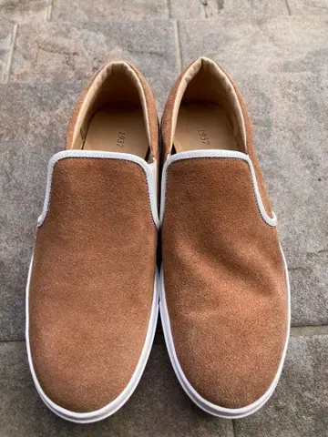 브라운 스웨이드 슬립온 Vibram 비브람 28cm
