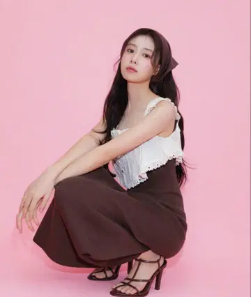 SNIDEL 레이스 도킹 니트 원피스