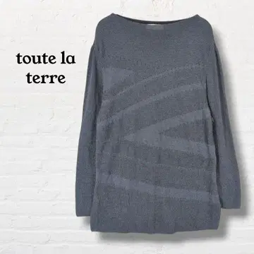 toute la terre 니트 튜닉 [9] 그레이 일본제