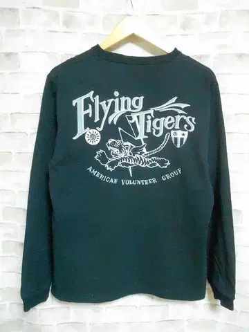 AVIREX 아비렉스 백 자수 헤비 웨이트 긴팔 티셔츠