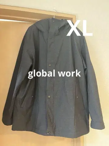 GLOBAL WORK 다크 그레이 마운틴 파카 XL