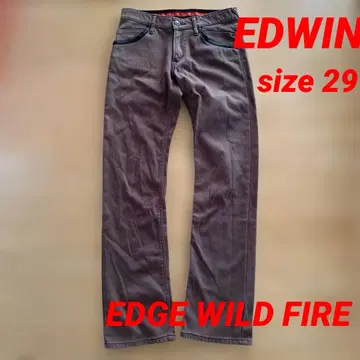 EDWIN EGF503 EDGE OF BLUE 방풍 방한 웜 팬츠 데님