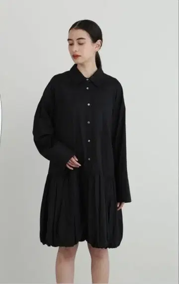 새상품급 질스튜어트 벌룬 셔츠 미니 원피스 블랙 사이즈 2