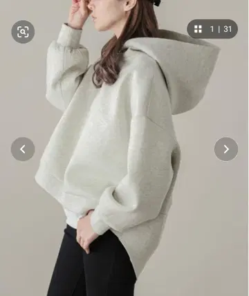 AMELY 벌룬 실루엣 후드티 프리 사이즈