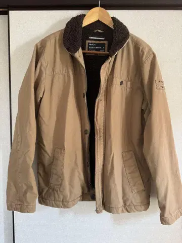 RVCA 보아 옷깃 베이지 자켓 남성용