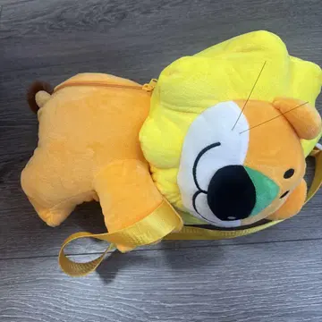 [ 택 포함 ] 타베코 동물 사자 봉제 인형 백팩
