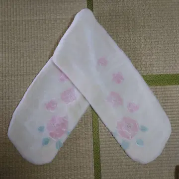 기모노 숄 캐시미론 숄 꽃무늬 장미 펄 비쥬 장식 기모노 액세서리