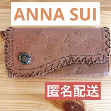 ANNA SUI 장지갑 엠보 가죽 가마구치