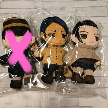미개봉품 골든 카무이 오가타 햐쿠노스케 코이토 소위 봉제 인형 세트