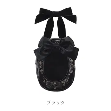 [ Gothic Night ] 카메오풍 파우치 [ 니지누이 굿즈 ] 블랙