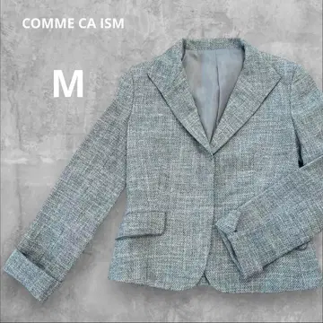 컴시즘 테일러드 자켓 트위드 그레이 M 새상품급
