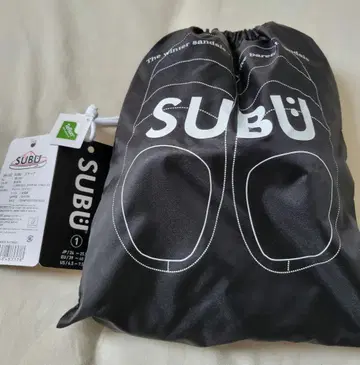 [ 새상품 택 포함 ] SUBU 샌들 블랙 겨울용 슬립온 룸슈즈