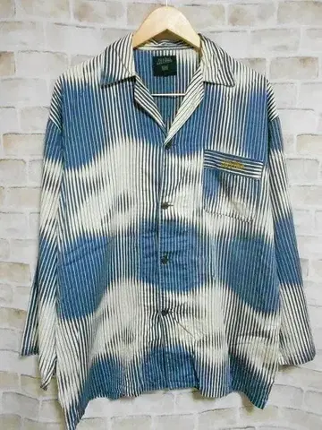 장 폴 고티에 옴 그라데이션 & 스트라이프 패턴 셔츠 자켓