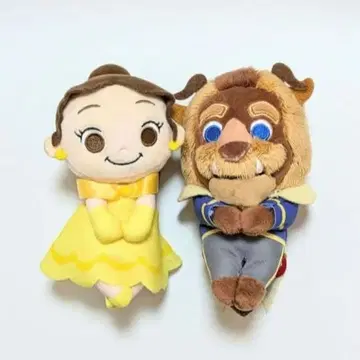 미녀와 야수 춋코리상 봉제 인형 2점 세트