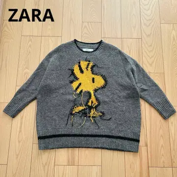 ZARA 자라 우드스탁 오버 사이즈 스웨터 피넛 S 마츠무라 호쿠토