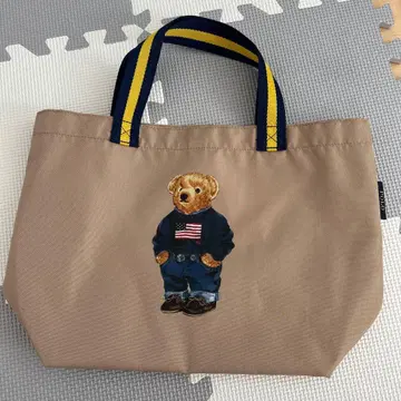 폴로 랄프 로렌 폴로베어 파우치 포함 토트백 에코백 베이지