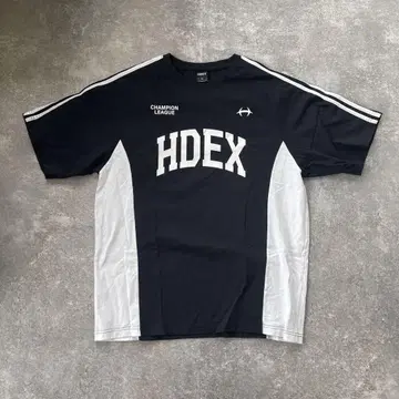 HDEX T셔츠 블랙/화이트 XL