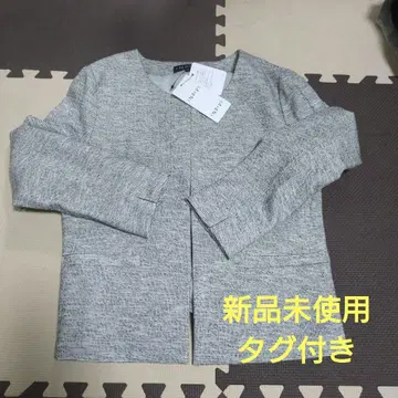 미사용 새상품 택 포함 INDIVI 노카라 자켓