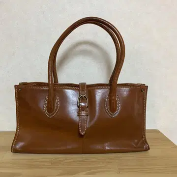 DAKOTA 다코타 브라운 가죽 핸드백