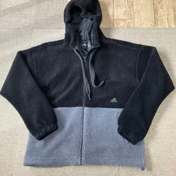 adidas 플리스 자켓 AM 블랙 그레이