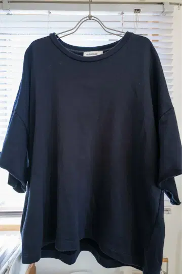 질 샌더 맨투맨 트레이닝복 오버 사이즈 네이비